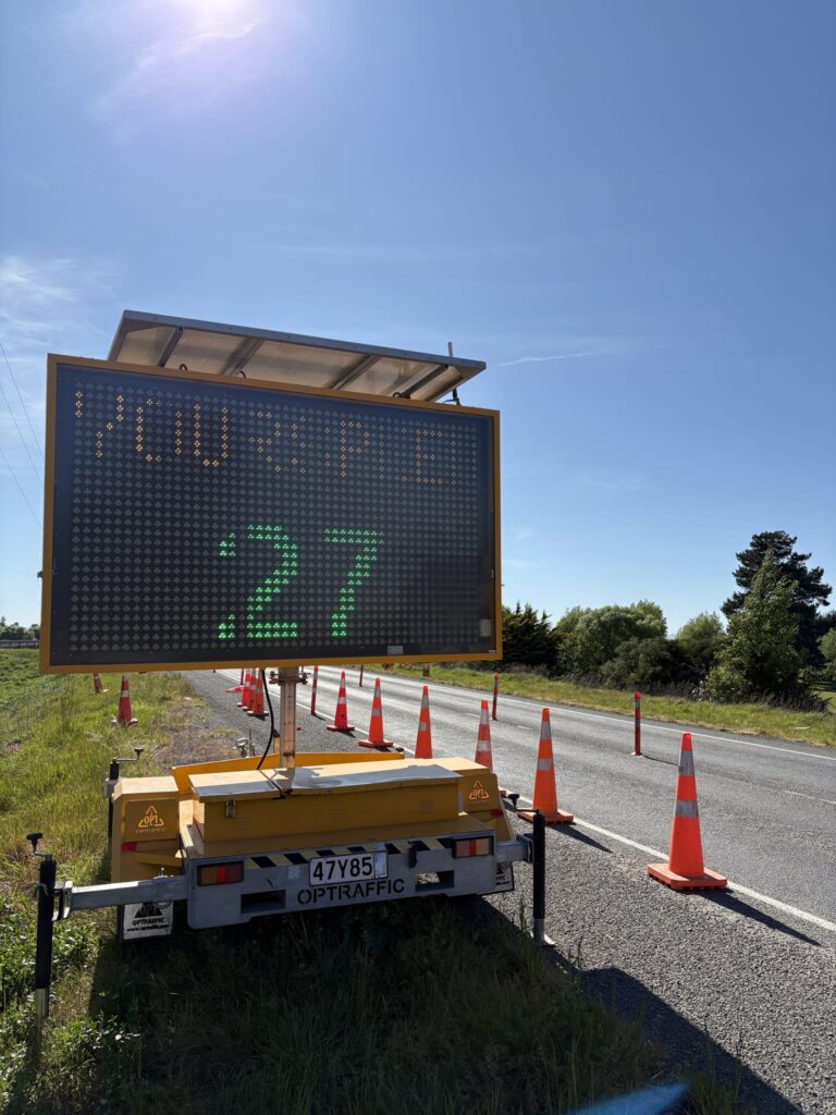 From attenuator trucks to variable message signs, Traf Hire supports traffic control needs in Whanganui, Taihape, and Levin.